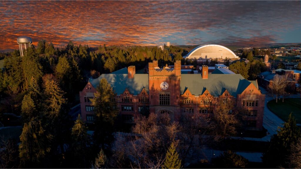 picturesque college campus
