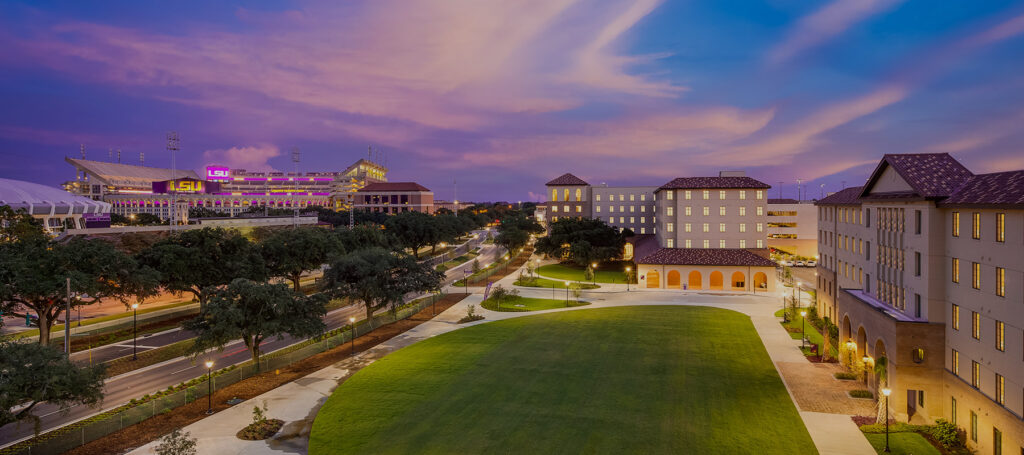 Louisiana state university. picturesque college campus