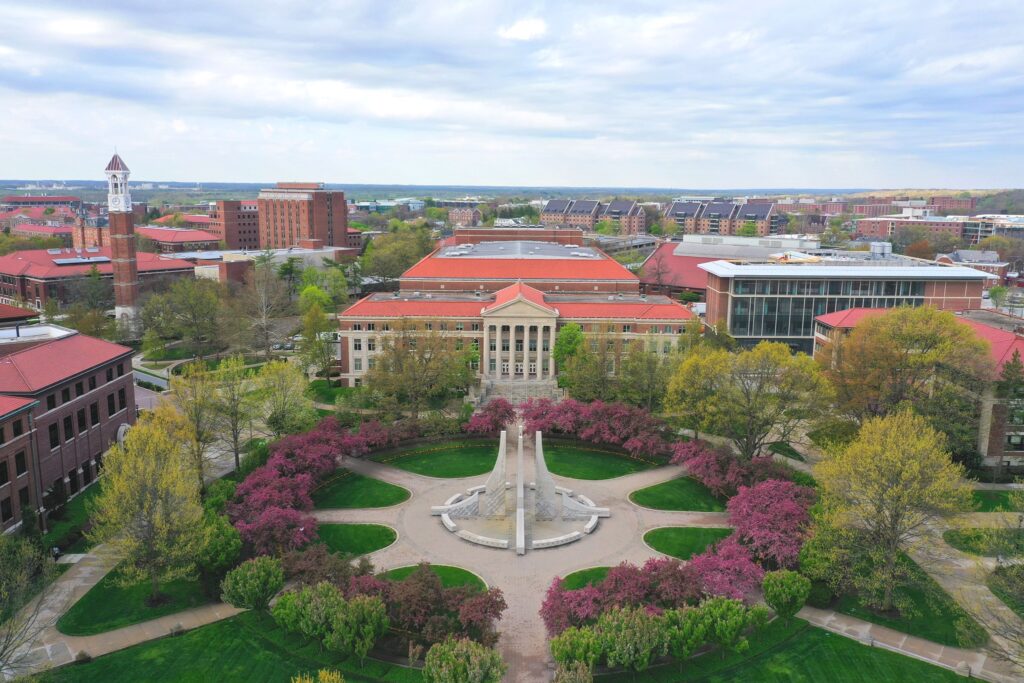 Purdue University. Picturesque college campus